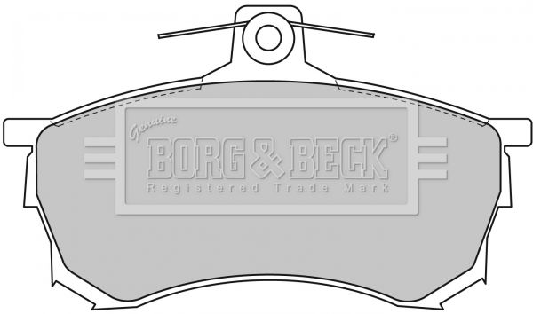 BORG & BECK Bremžu uzliku kompl., Disku bremzes BBP1463
